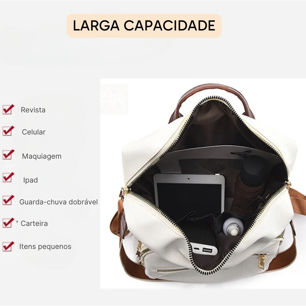 Mochila Couro 